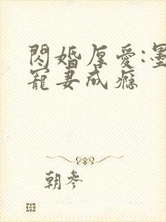 闪婚厚爱:墨少宠妻成瘾