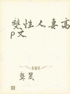 双性人妻高hnp文