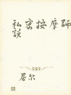 私密按摩师 小说封面
