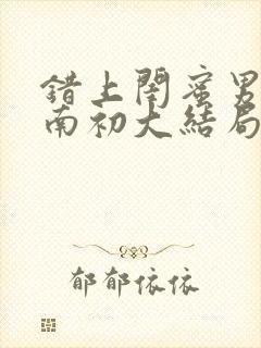 错上闺蜜男友沈南初大结局封面