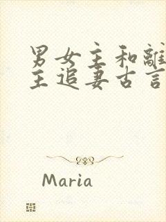 男女主和离后男主追妻古言