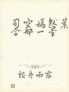 司空嫣然叶凡结合哪一章