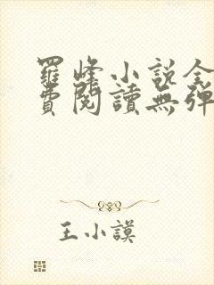 罗峰小说全文免费阅读无弹窗