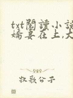 txt阅读小说娇妻在上,大叔求放过