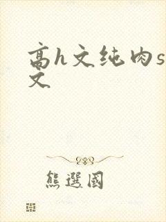 高h文纯肉sm文