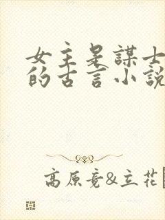 女主是谋士军师的古言小说