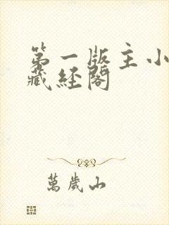 第一版主小说网藏经阁封面