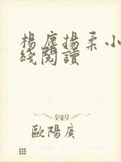 杨尘扬柔小说在线阅读