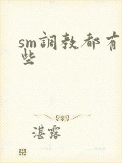 sm调教都有哪些