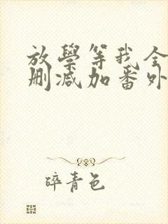 放学等我全文无删减加番外txt封面