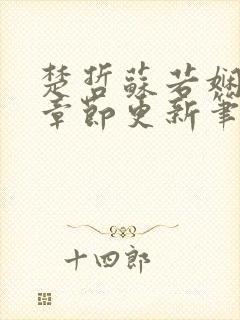 楚哲苏若娴最新章节更新笔趣阁封面