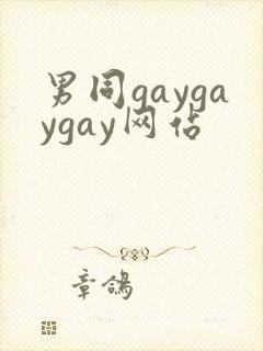 男同gaygaygay网站