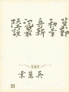 陆沉舟和莫晚小说最新章节免费阅读