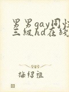 男男gay同性三级hd在线