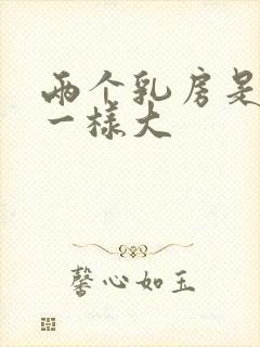 两个乳房是不是一样大