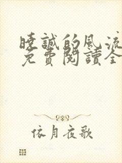 晓诚的风流人生免费阅读全文小说下