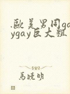 .欧美男同gaygay巨大粗