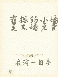 霸总的小娇妻又美又娇免费阅读