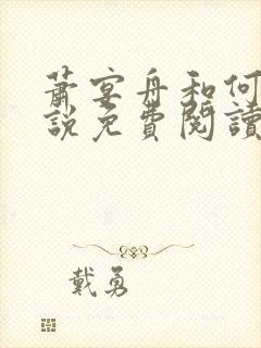 萧宴舟和何夕小说免费阅读封面