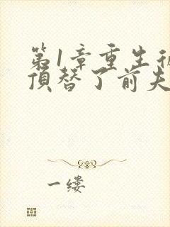 第1章重生后我顶替了前夫白月光