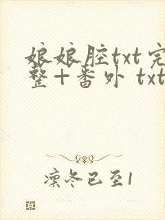 娘娘腔txt完整+番外 txt