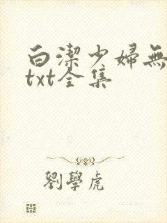 白洁少妇无删减txt全集封面