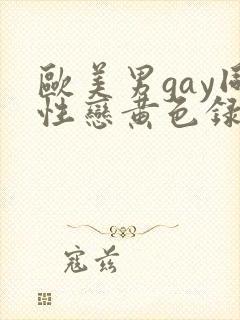 欧美男gay同性恋黄色录像封面