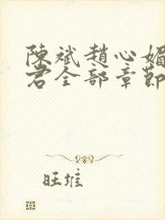 陈斌赵心媚高婉君全部章节