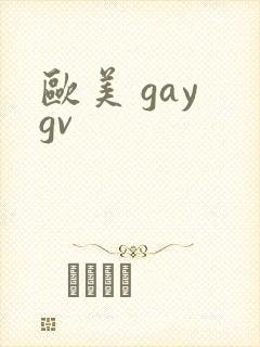 欧美 gay gv封面