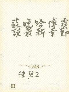 苏晚吟傅霆骁小说最新章节更新时间