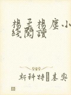 杨柔杨尘小说在线阅读封面