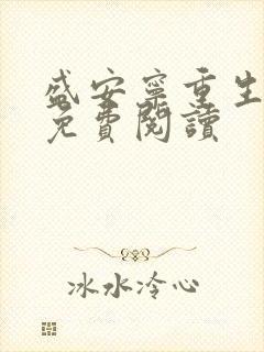 盛安宁重生小说免费阅读