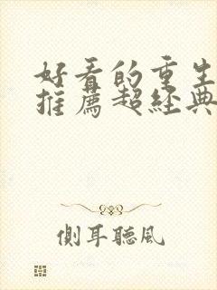 好看的重生小说推荐超经典男主