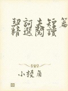 契诃夫短篇小说精选阅读