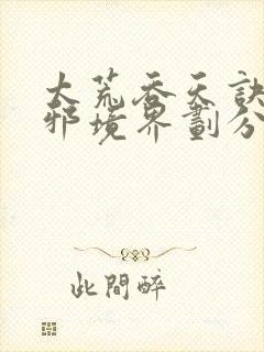 太荒吞天诀柳无邪境界划分