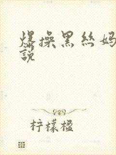 爆操黑丝妈妈小说