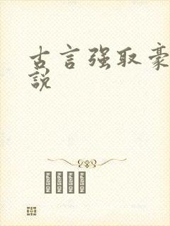 古言强取豪夺小说封面