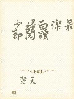 少妇白洁最新章节阅读封面