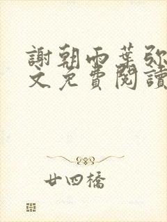 谢朝雨叶弥音全文免费阅读最新章节