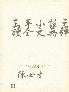 王平小说免费阅读全文无弹窗