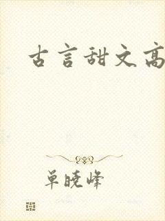 古言甜文高h