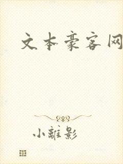 文本豪客网封面