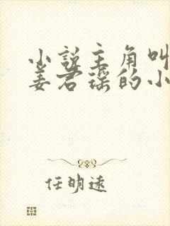 小说主角叫叶楚姜君瑶的小说