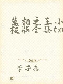 万相之王小说精校版全集txt