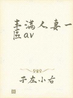 丰满人妻一区二区av封面