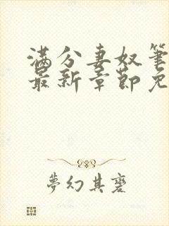 满分妻奴笔趣阁最新章节免费阅读全文