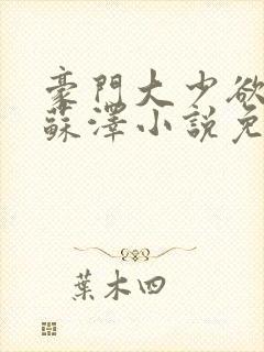 豪门大少欲都市苏泽小说免费阅读