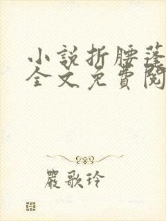 小说折腰蓬莱客全文免费阅读免费封面