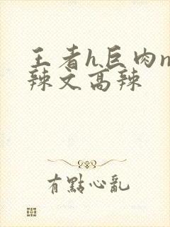 王者h巨肉np辣文高辣封面