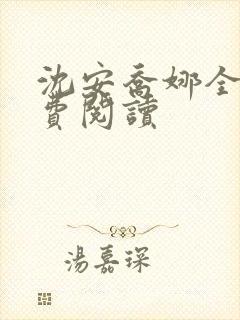 沈安乔娜全文免费阅读封面